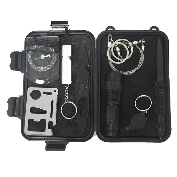 9 in 1 Outdoor Survival Kit